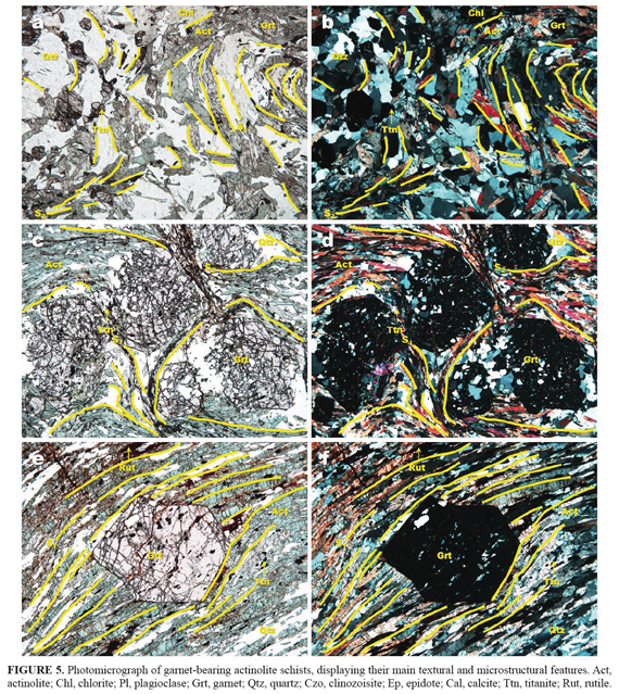 actinolite thin section