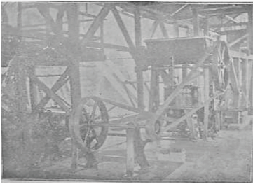 Centrífuga para la elaboración de azúcar en Puerto Asís. Vista parcial de la fábrica. 1916.